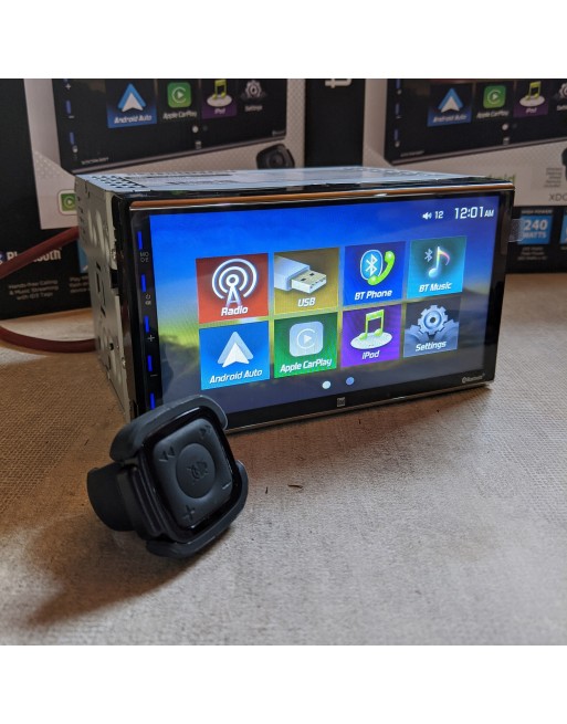 DUAL TECH Stereo Doble Din 7" BT USB AUX Android Auto Car Play XDCPA9BT