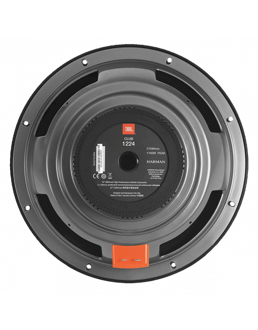 JBL SUBWOOFER 12" 275W RMS 4+4 OHMS CLUB 1224