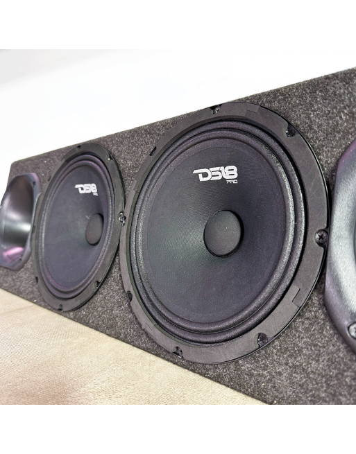 RACK DS18 CON 2 MEDIOS DE 8", 2 DRIVERS Y 2 TWEETERS