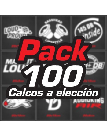 PACK 100 CALCOS A ELECCION...