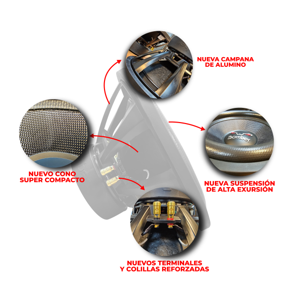 Bomber Subwoofer Bicho Papao 15" 800RMS