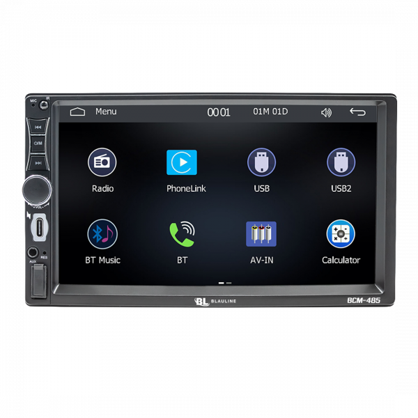 STEREO BLAULINE PANTALLA 7" BLUETOOTH USB TIPO C BCM-485