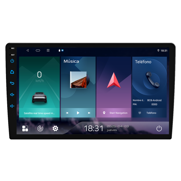 1 STEREO BLAULINE PANTALLA 9″ ANDROID 4GB BLUETOOTH BCM-950