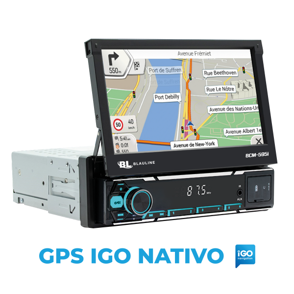 3 STEREO BLAULINE PANTALLA 7" REBATIBLE ANDROID BLUETOOTH BCM-595i