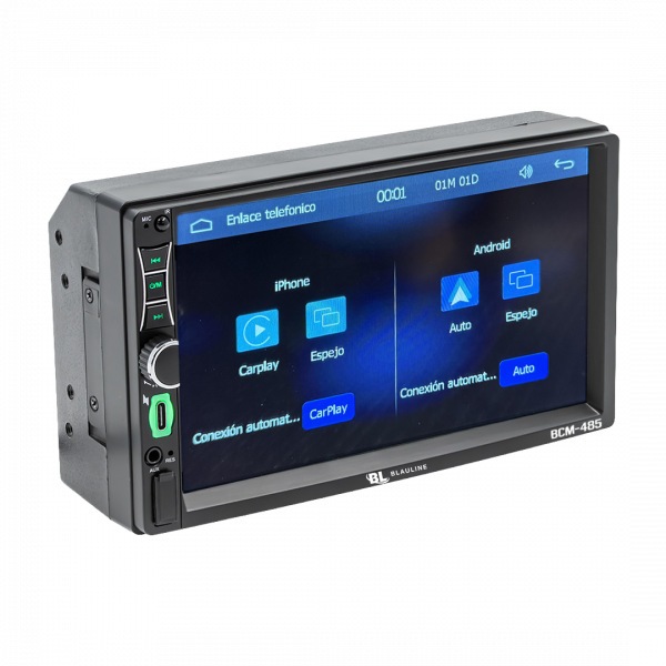 STEREO BLAULINE PANTALLA 7" BLUETOOTH USB TIPO C BCM-485